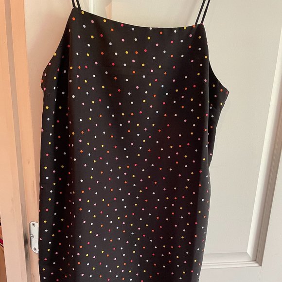 TOPSHOP Polka Dot Mini Slip Dress - Picture 1 of 2